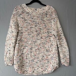 Jessica Simpson Womens Speckled Knit Sweater Size Small Cottagecore Soft READ